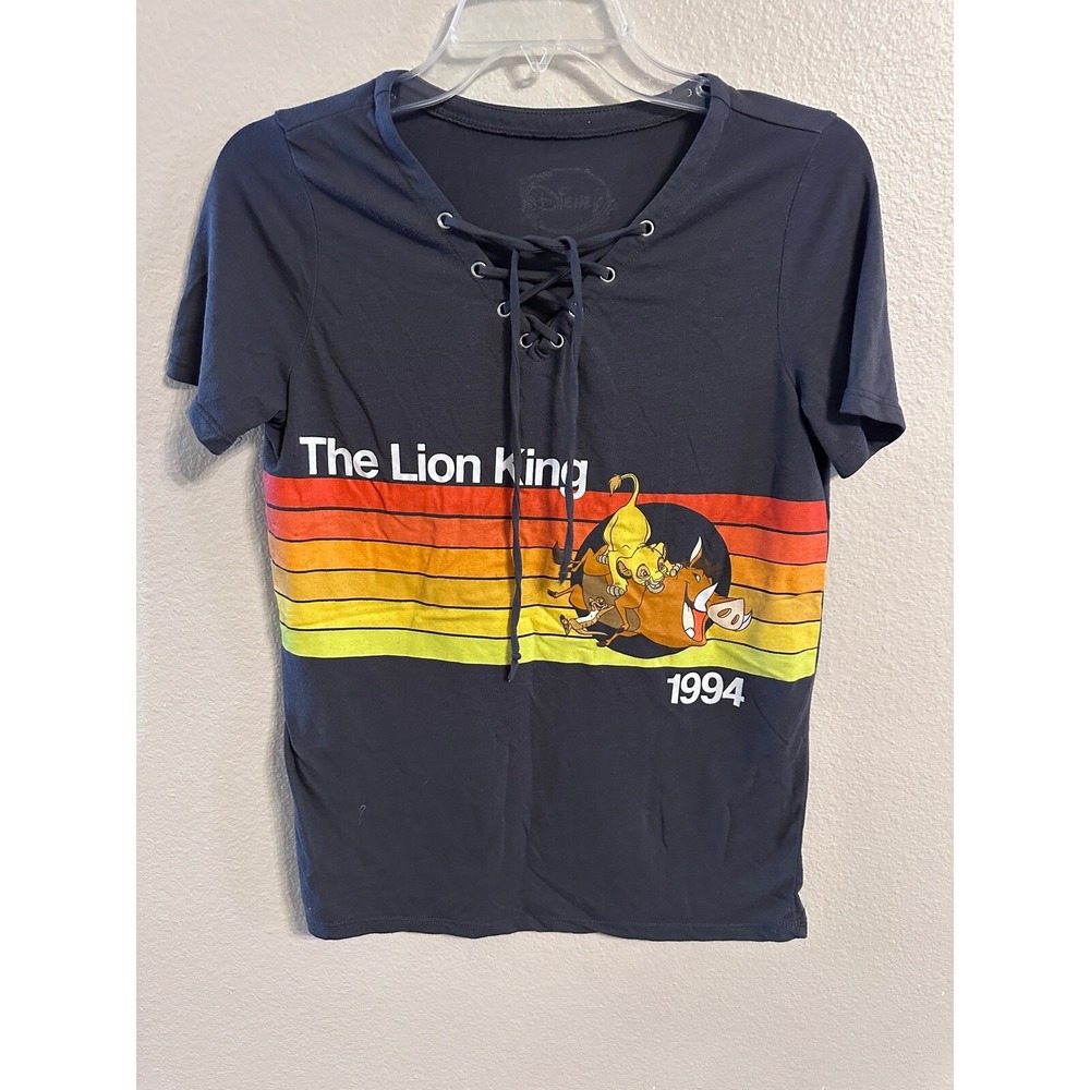 Disney The Lion King Graphic Tee Lace-Up T-Shirt 1994 Print Medium